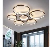 HXYSXHJUO Plafonnier LED pour Chambre d'enfant, Lampe Ronde à Anneau, Lustre dimmable avec télécommande, décoration intérieure pour Chambre, Salon, escalier, robinetterie Domestique.