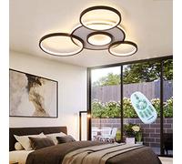 HXYSXHJUO Plafonnier LED pour Chambre d'enfant, Lampe Ronde à Anneau, Lustre dimmable avec télécommande, décoration intérieure pour Chambre, Salon, escalier, robinetterie Domestique.