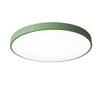 HXYSXHJUO Plafonnier LED Rond en Forme de Macaron, Lampe encastrée de Style Nordique Moderne pour Chambre d'enfant, Salle à Manger, Vert et Blanc Froid - 60 cm, 48 W