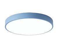 HXYSXHJUO Plafonnier LED Rond en Forme de Macaron, Lampe encastrée de Style Nordique Moderne pour Chambre d'enfant, Salle à Manger, Bleu + 3 Couleurs - 60 cm, 48 W