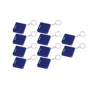Hxyxbnhno Lot de 10 petites mesures avec forme carrée et règle en acier à bulles 1 mètre pour ménage Règle en acier Petit mètre ruban porte-clés Mètre ruban appareil de mesure