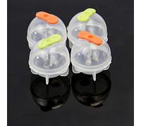 Hxyxbnhno Lot de 4 Moules à Glaçons Ronds Transparents - 35 mm