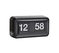 HXZB Auto Cat Eye Retro Flip Clock, Murales/Horloge De Bureau avec Anti-Poussière Couverture pour Office & Living Room Decor, Noir