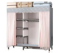 HXZJUIKL Armoire de penderie portable pour suspendre les vêtements avec rangement pour vêtements à suspendre pour chambre à coucher, armoire de rangement
