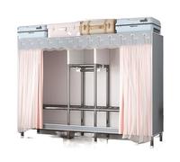 HXZJUIKL Armoire de penderie portable pour suspendre les vêtements avec rangement pour vêtements à suspendre pour chambre à coucher, armoire de rangement