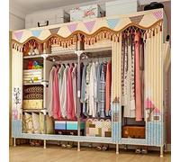 HXZJUIKL Armoire en tissu pour vêtements pliable et portable, meuble de rangement pour chambre à coucher