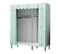 HXZJUIKL Armoire en toile portable, armoire pliable avec rail de suspension, C-125 x 45 x 170 cm