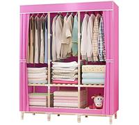 HXZJUIKL Armoire portable en tissu - Armoire ouverte - Armoire multifonction stable - 126 x 170 x 45 cm