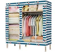 HXZJUIKL Armoire portable en tissu pour chambre de fille, armoire simple en tissu, 168 x 130 x 45 cm