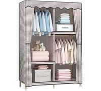 HXZJUIKL Armoire portable en tissu simple - Multifonction - En bois massif - 168 x 170 x 45 cm