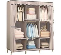 HXZJUIKL Armoire portable en tissu simple - Multifonction - En bois massif - 168 x 170 x 45 cm