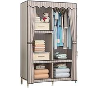 HXZJUIKL Armoire portable en tissu simple - Multifonction - En bois massif - 168 x 170 x 45 cm