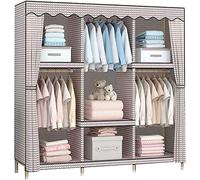 HXZJUIKL Armoire portable en tissu simple - Multifonction - En bois massif - 168 x 170 x 45 cm