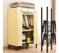 HXZJUIKL Armoire portable en toile avec housse - Armoire de grande capacité pour chambre à coucher, salon - 1 tringle de suspension, étagères incluses - Armoire simple pour organiser les vêtements et