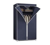 HXZJUIKL Armoire portable en toile avec rail de suspension et étagères - Solution de rangement pour vêtements