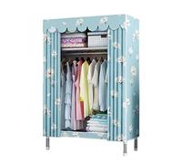 HXZJUIKL Armoire portable en toile avec rail de suspension, étagères, armoire en tissu, A-85 x 45 x 175 cm