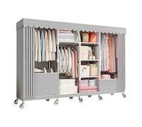HXZJUIKL Armoire portable en toile avec rail de suspension, salon, A-200 x 45 x 170 cm