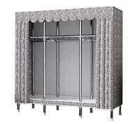 HXZJUIKL Armoire portable en toile, organiseur de rangement pliable avec rail de suspension, armoire de meubles, A-145 x 45 x 170 cm