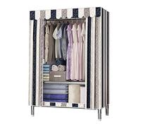 HXZJUIKL Armoire portative avec rail de suspension, salon pliable, B-86 x 45 x 170 cm