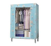 HXZJUIKL Armoire portative avec rail de suspension, salon pliable, B-86 x 45 x 170 cm