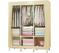 HXZJUIKL Armoire portative en tissu - Armoire ouverte - 126 x 170 x 45 cm