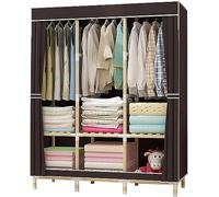 HXZJUIKL Armoire portative en tissu - Armoire ouverte - 126 x 170 x 45 cm