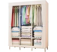 HXZJUIKL Armoire portative en tissu - Armoire ouverte - 126 x 170 x 45 cm