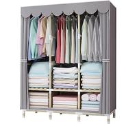 HXZJUIKL Armoire portative en tissu - Armoire ouverte - 126 x 170 x 45 cm