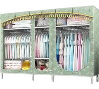 HXZJUIKL Armoire portative en tissu avec séparation et suspension - 168 x 210 x 45 cm