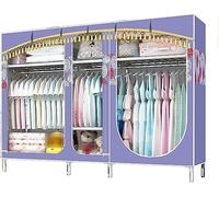 HXZJUIKL Armoire portative en tissu avec séparation et suspension - 168 x 210 x 45 cm