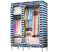 HXZJUIKL Armoire simple en tissu pour chambre à coucher - Portable - Pliable - Petite armoire