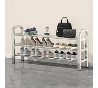 HXZJUIKL Banc à chaussures avec repose-pieds en maille laminée - Étagères de rangement à chaussures pour placard, entrée, couloir, chambre à coucher, salon, salle de bain, balcon stratifié amovible