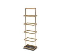 HXZJUIKL Banc à chaussures en métal multicouche pour la maison, étagère à chaussures multifonction pour foyer, chambre à coucher, maison étagère à chaussures pour adultes 27,9 x 19,1 x 93 cm (doré B)