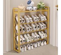 HXZJUIKL Banc à chaussures multi-niveaux avec design incliné - Organiseur de chaussures fin pour placard, couloir, entrée, porte, dortoir, étagère à chaussures ultra fine avec design perforé (C 83 x