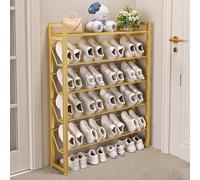HXZJUIKL Banc à chaussures multi-niveaux avec design incliné - Organiseur de chaussures fin pour placard, couloir, entrée, porte, dortoir, étagère à chaussures ultra fine avec design perforé (C 40 x