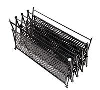 HXZJUIKL Banc à chaussures pliable pour la maison, empilable, étagère à chaussures en métal robuste, assemblage rapide, aucun outil nécessaire (noir, six)