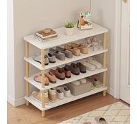 HXZJUIKL Banc à chaussures vertical en bois massif - Organiseur de chaussures pour entrée - Montage caché - Tour à chaussures pour couloir (A 60 x 24 x 76 cm)