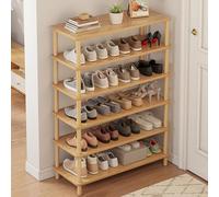 HXZJUIKL Banc à chaussures vertical en bois massif - Organiseur de chaussures pour entrée - Montage caché - Meuble à chaussures pour couloir (B 60 x 24 x 76 cm)