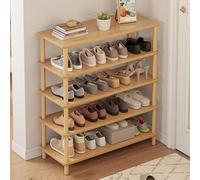 HXZJUIKL Banc à chaussures vertical en bois massif - Organiseur de chaussures pour entrée - Montage caché - Tour à chaussures pour couloir (A 60 x 24 x 92 cm)