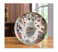 HXZJUIKL Bols à fruits Assiettes en porcelaine pour servir le dîner Plateau à fruits en céramique Personnalisé Décoration de cuisine Cadeaux Panier à fruits Gris