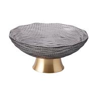 HXZJUIKL Corbeille à fruits - Assiette de dîner de luxe pour cuisine, chambre, salon - Assiette à fruits - Assiette à fruits - Plateaux pour la maison - Gris M