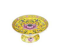 HXZJUIKL Corbeille à fruits en céramique émaillée pour plan de travail de cuisine, style chinois, corbeille à fruits peinte à la main, boîte de rangement pour fruits, plateaux à fruits de style