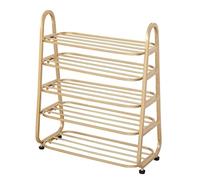 HXZJUIKL Étagère à chaussures à 5 niveaux avec grande capacité de rangement en métal pour couloir, salon, chambre à coucher