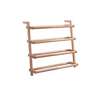 HXZJUIKL Étagère à chaussures nordique en bois massif avec étagères de rangement à plusieurs niveaux pour entrée et chambre à coucher (69,1 x 24,1 x 12,7 cm (l x P x H)