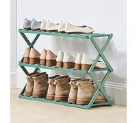 HXZJUIKL Étagère à chaussures pliable en bambou avec plusieurs niveaux - Étagère à chaussures autonome sans assemblage pour entrée, chambre à coucher, jardin (50 cm) (3 niveaux D 68,1 cm l x 25,4 cm P