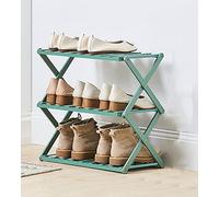 HXZJUIKL Étagère à chaussures pliable en bambou avec plusieurs niveaux - Étagère à chaussures autonome sans assemblage pour entrée, chambre à coucher, jardin (50 cm) (50 cm x 25 cm x 45 cm (l x P x H)