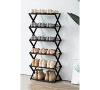 HXZJUIKL Étagère à chaussures pliable en bambou avec plusieurs niveaux - Étagère à chaussures autonome sans assemblage pour entrée, chambre à coucher, jardin (50 cm) (50 cm (l) x 25 cm (P) x 100 (H)