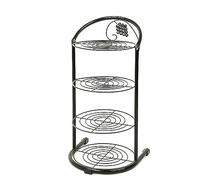 HXZJUIKL Étagère à chaussures verticale simple en métal multicouche avec portes en fer forgé pour placard, salon, entrée (38,1 cm, 28,2 x 26,4 x 53,9 cm (l x P x H)