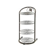 HXZJUIKL Étagère à chaussures verticale simple en métal multicouche avec portes en fer forgé pour placard, salon, entrée (35,6 cm x 28,2 cm x 26,4 cm x 52,9 cm (l x P x H)