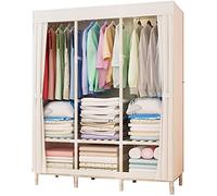 HXZJUIKL Garde-robe portable en tissu - Armoire ouverte - 126 x 170 x 45 cm